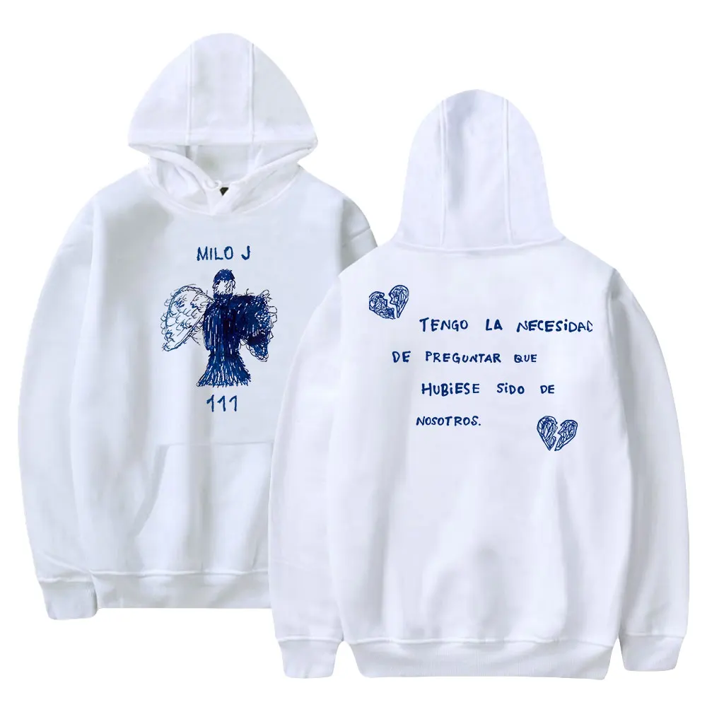 

Milo J Singer 111 Album Merch Hoodie Men Women Long Sleeve Streetwear Fashion Unisex Hooded Sweatshirt 2024 Tour Hip Hop Tops