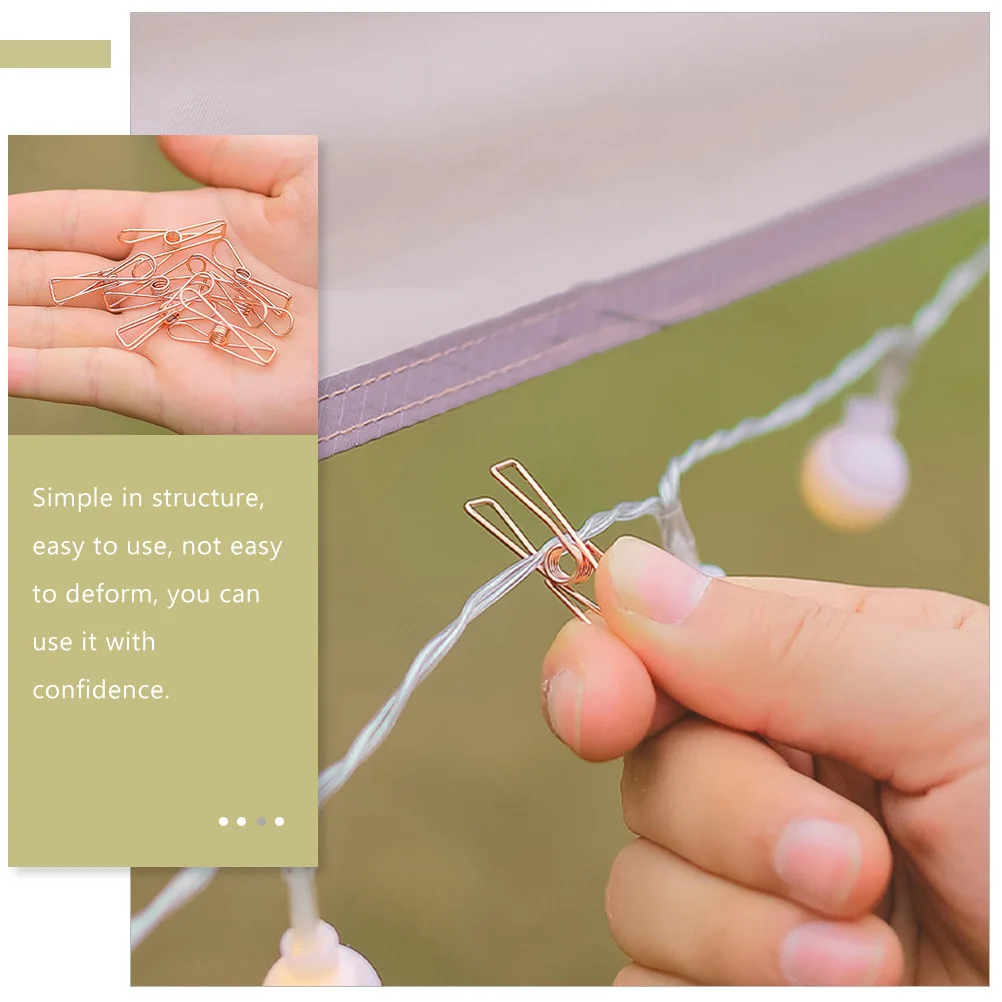 

30Pcs Bag Sealing Clips Premium Reusable Food Clips for Snacks Potato Chip Pouches Heavy Duty Metal Clamps Kitchen Supplies