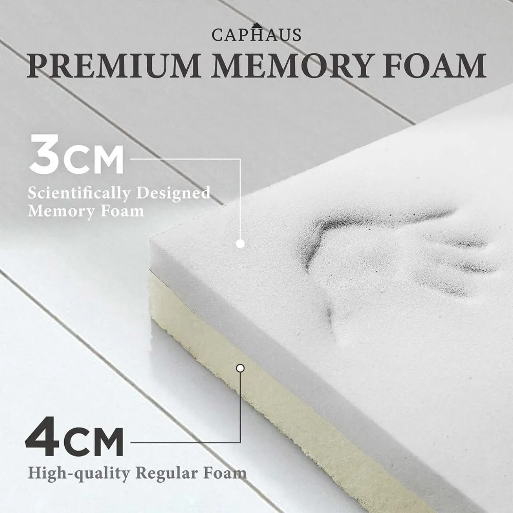 CAPHAUS Premium Memory Foam Massage Table, 84 Inch Foldable & Portable Massage Bed, Height Adjustable Spa Bed