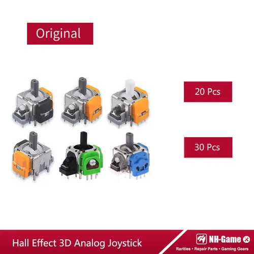 Joystick de efecto Hall para Xbox One, módulo de Sensor de palo analógico 3D de repuesto para PS4, controlador PS5, 20/30 Uds.
