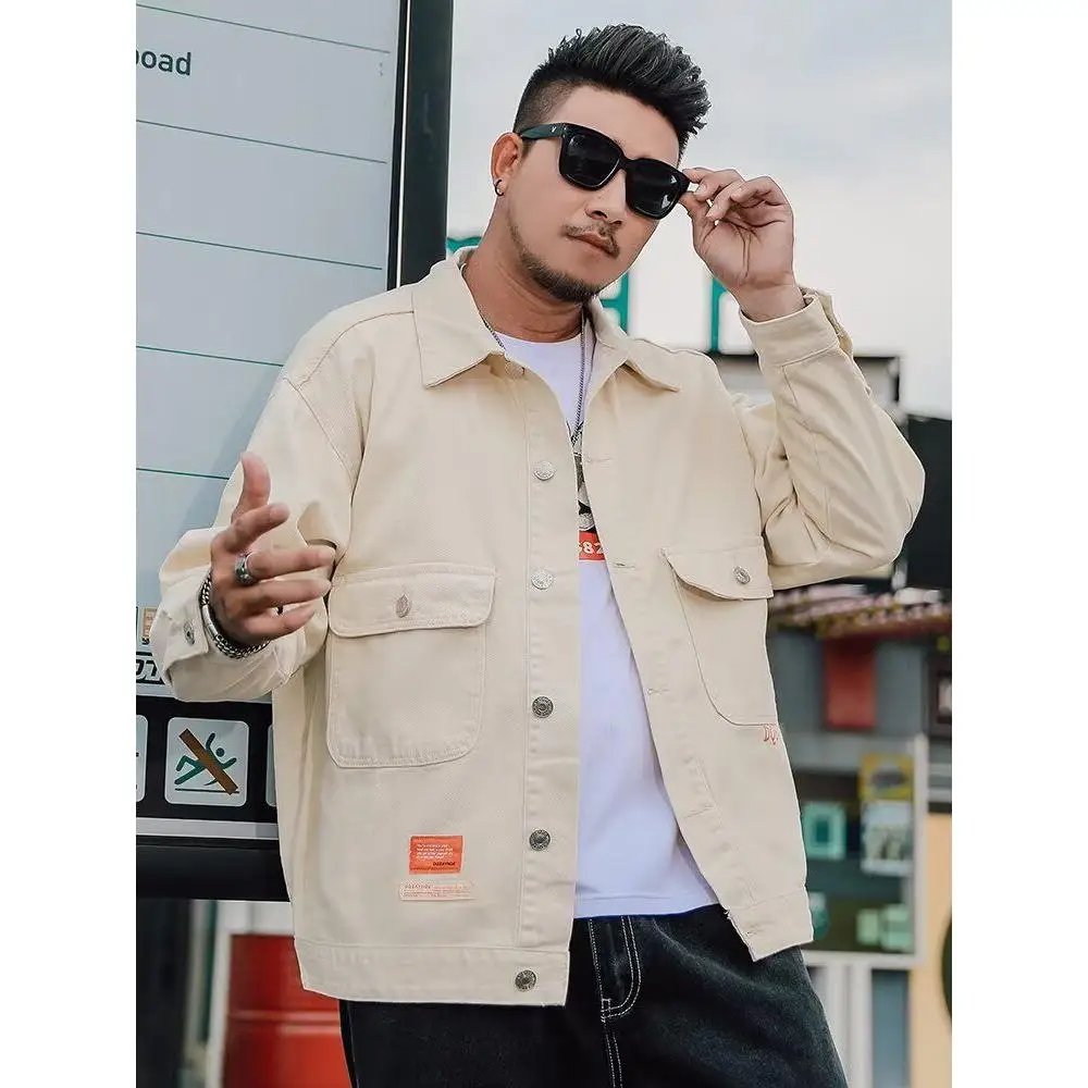 

Свободная мужская куртка 2024, весенне-осенняя уличная одежда Sli, Гонконг Sle, уличный тренд, Harajuku, корейская версия, верхняя одежда