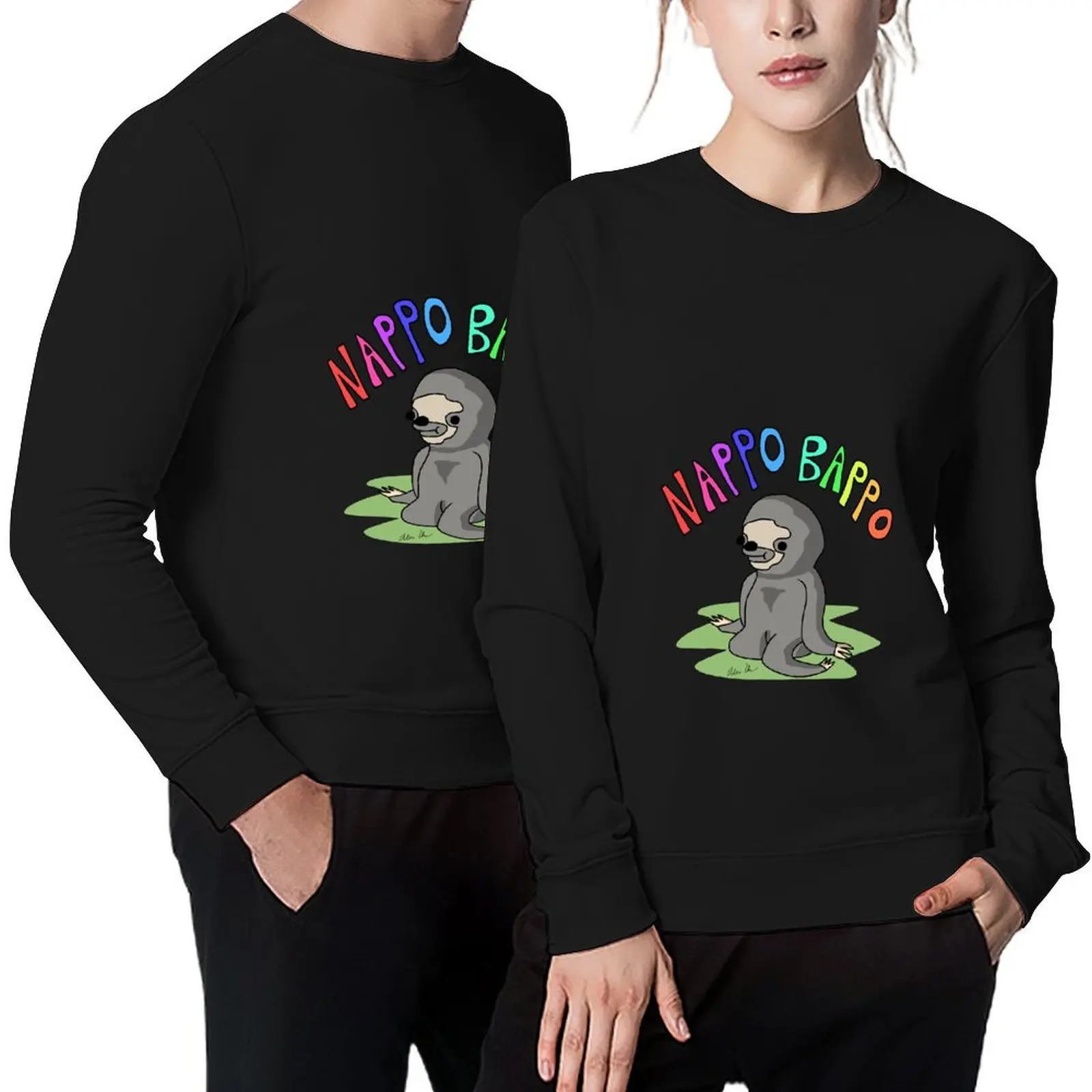 

Nappo Bappo - Tiny Snek Comics Pullover mens clothes clothes for men winter clothes autumn oversize sweatshirt