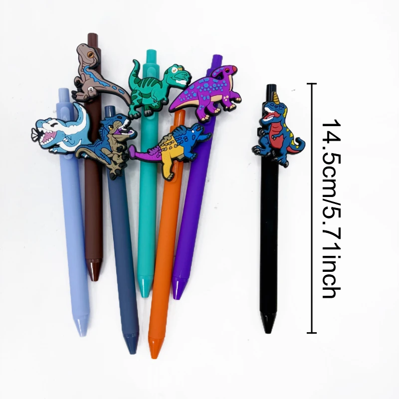 5pcs/10pcs/20pcs Creative Dinosaur Theme Ballpoint Pen Student Writing Gift Pen Daily Office and Learning Stationery.