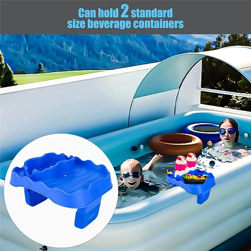 

Подстаканник для бассейна ABJV, съемный подстаканник для напитков и поднос для напитков, совместимый с большинством надувных бассейнов A