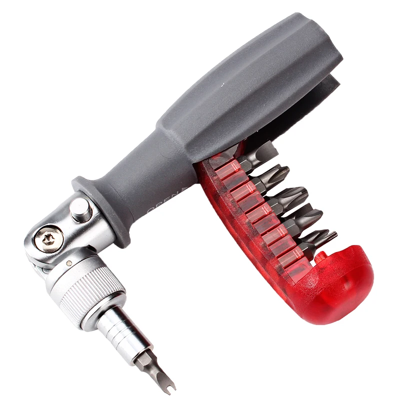 

Multi-angle ratchet screwdriver set Industrial grade elbow cross plum blossom screwdriver Multifunctional gong wire knife