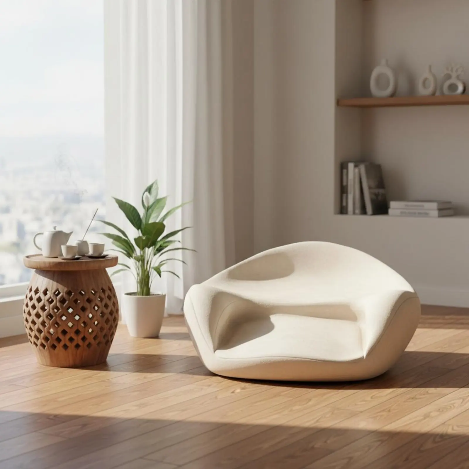 

Ergonomic Meditation Pillow Non-Collapsing Mindfulness Meditation Floor Chair for Meditators, Living Room