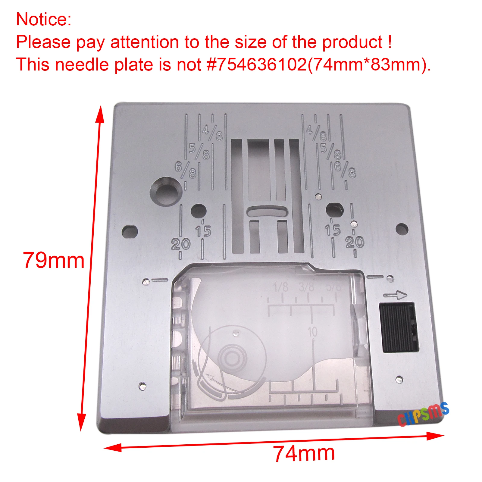 1SET Needle Plate & Cover Plate FOR JANOME DC5100,MC3000,MC3500,MC4000,MC5000,MC5700,Viking Huskystar 219/224