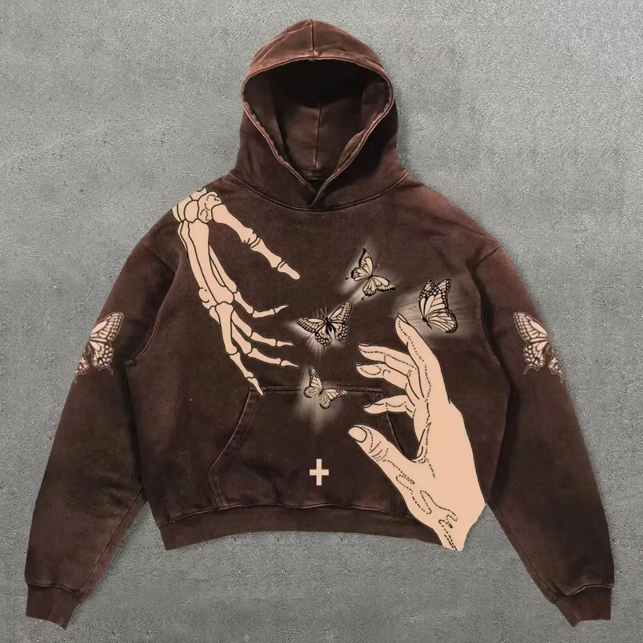 

2025 New Outerwear Hoodie Autumn and Winter Printed Loose Casual Long Sleeve Hoodie