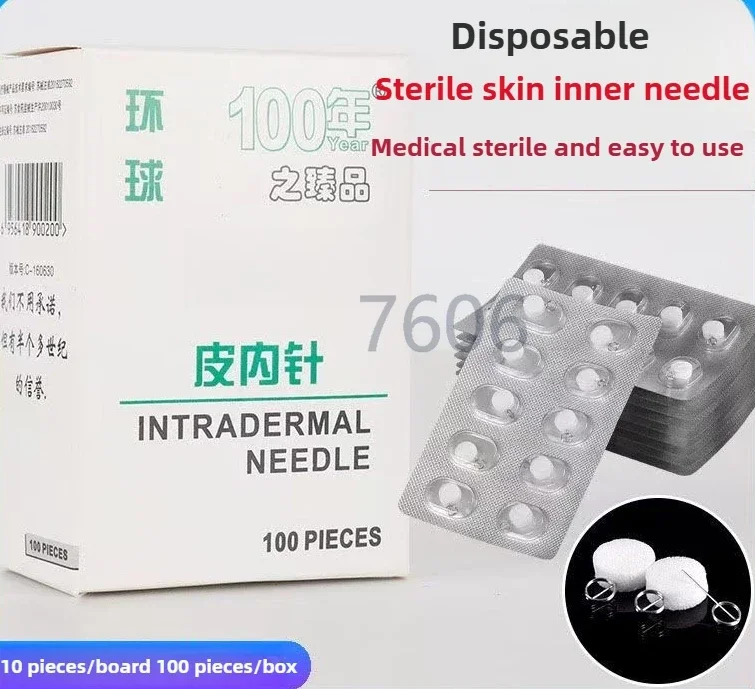 

5 Boxes*100pcs/boxes 0.16*5mm/0.22*5mm Huanqiu Sterile Intradermal Needle Disposable Embedding Needles