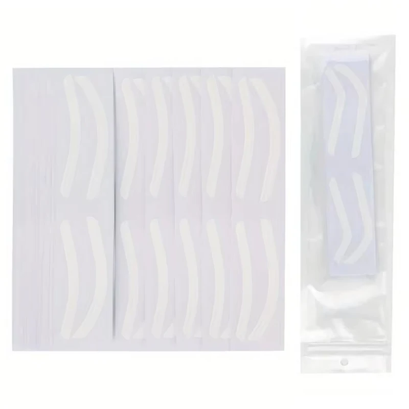 50pcs Disposable Eyebrow Design Stencil Eyebrow Tint Airbrush Auxiliary Sticker Brows Shaping with Single Eyebrowstype Option