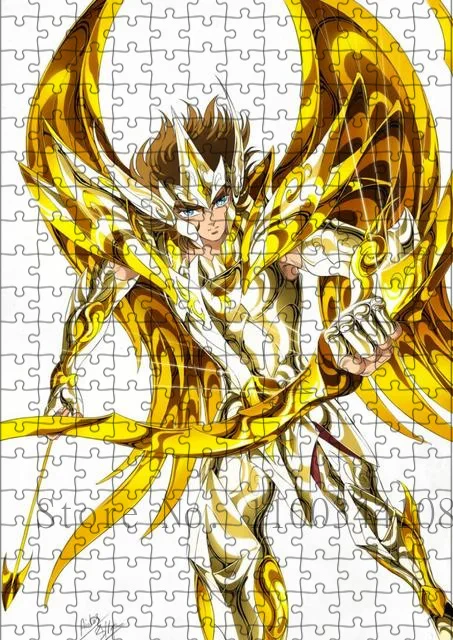 Japanese Classic Anime Saint Seiya Puzzle 1000 Piece Paper Jigsaw Puzzles for Adults Children Educational Toys Collection Gifts