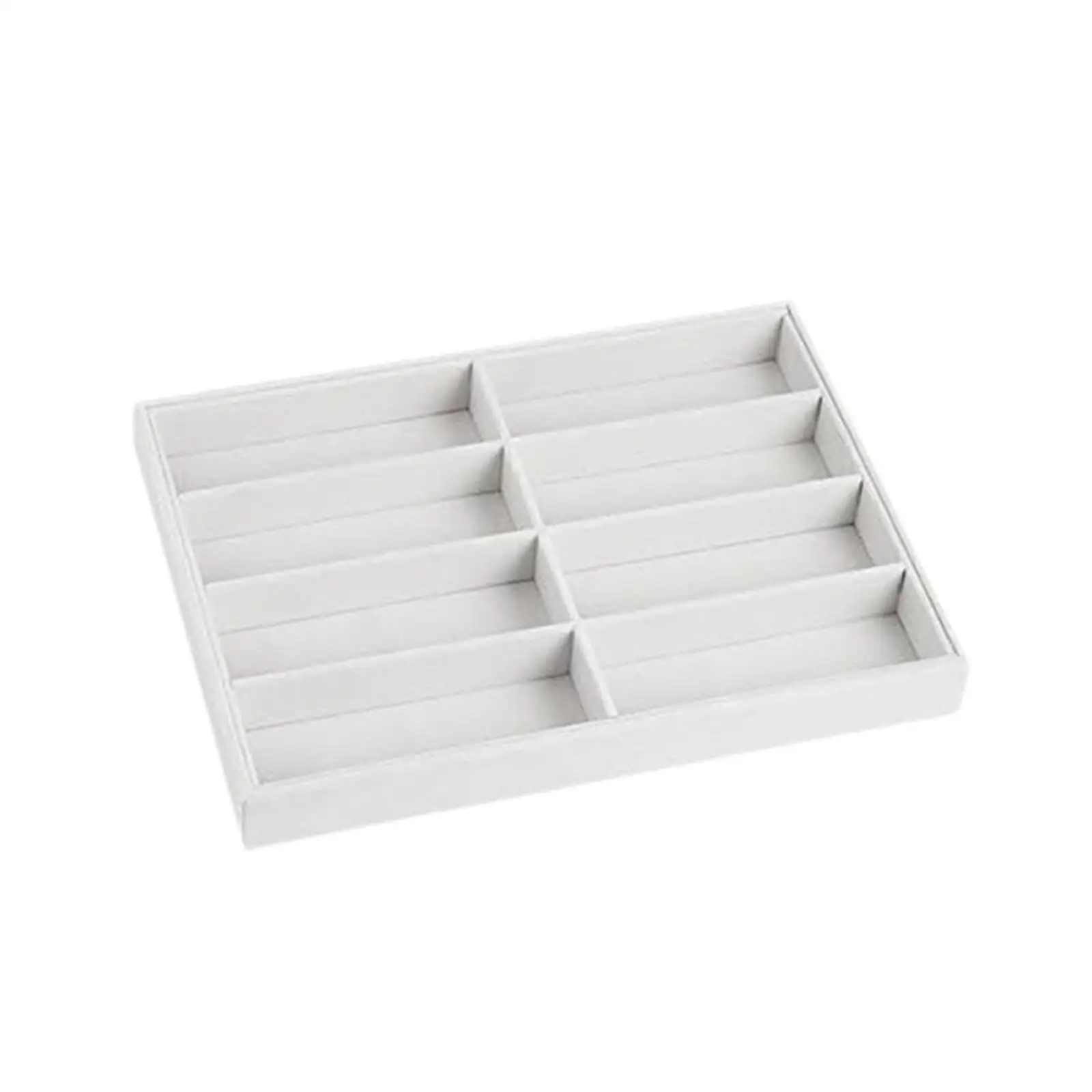 Sunglasses Organizer Tray Eyewear Holder 8 Grids Stackable Multipurpose Space Saving Container for Dresser Travel Bedroom