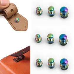 10PCS 6mm/8mm/10mm round head button stud slotted screws rainbow round decorative rivets DIY bag hardware accessories