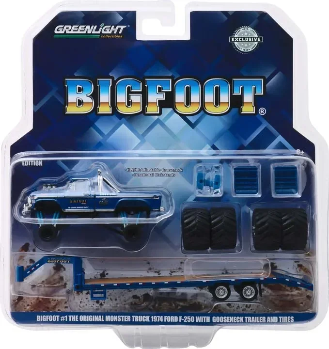 

1:64 1974 F-250 Моделирование легкосплавного автомобиля Коллекционная игрушка Подарки Сувенир Дисплей Орнамент