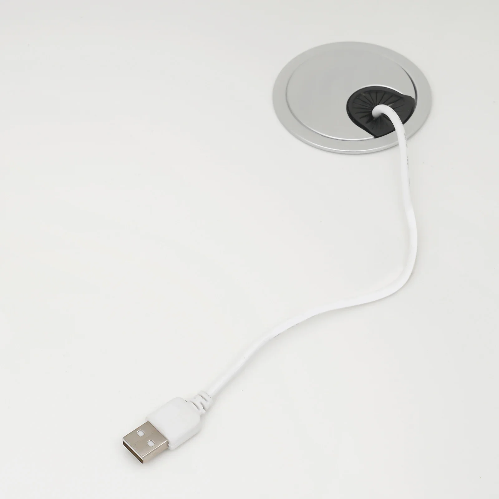 Rectangular Checkout Counter Reception Desk, Reception Desk with LED Light, Checkout Counter Desk with Storage Drawer