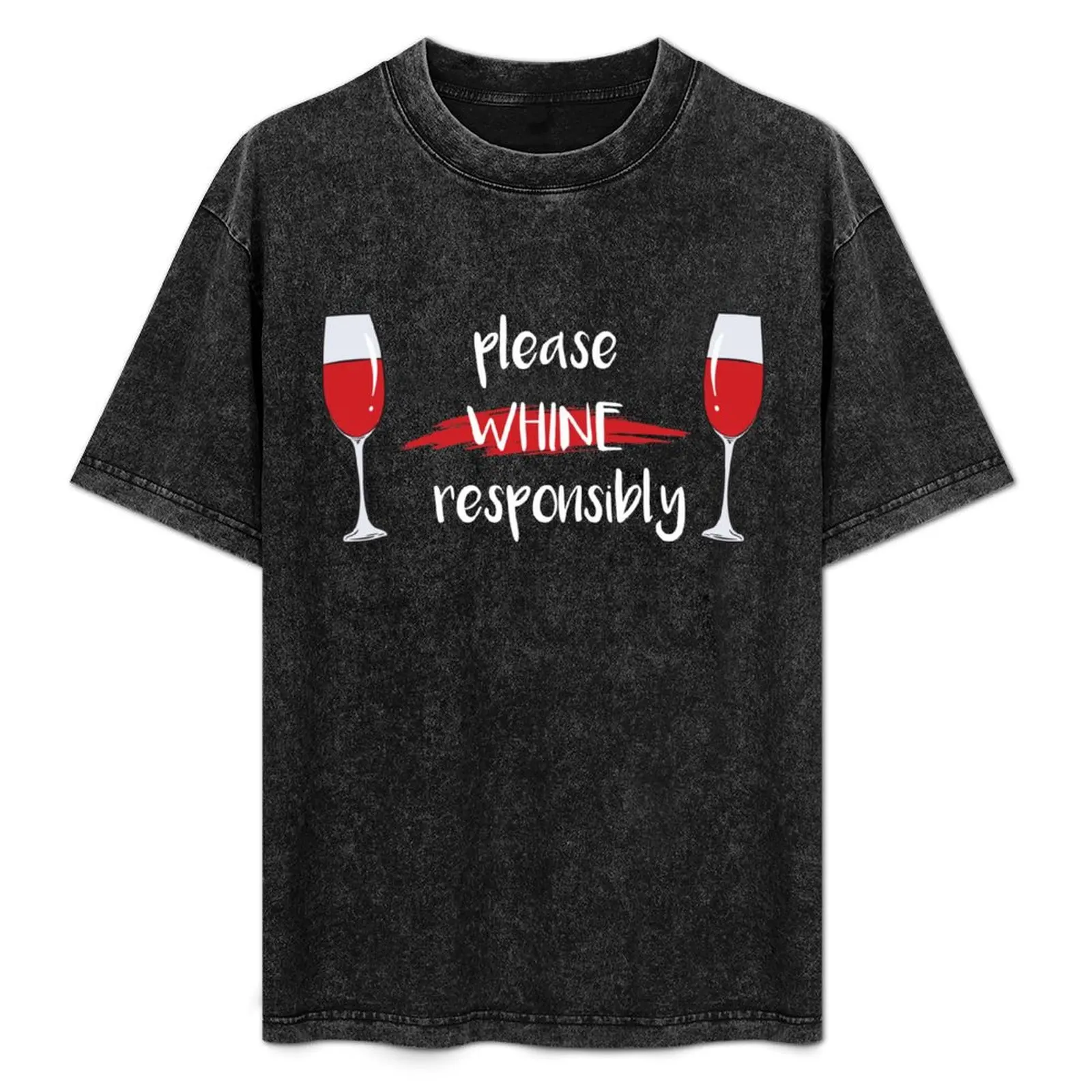 Whine Wine Pun Sparkling Drink Love T-Shirt Plus Size Loose Short Sleeve Top