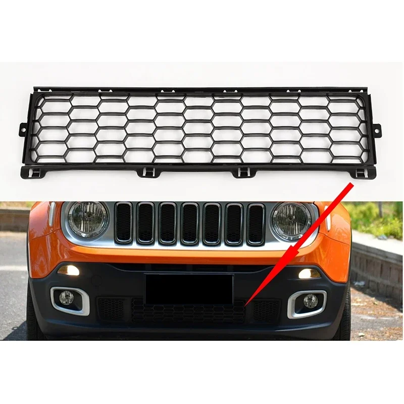 New-Front Bumper Lower Grille Honeycomb Radiator Grill For Jeep Renegade 2014-2017 Accessories 5XB46LXHAA 5XB41LXHAA - view 2