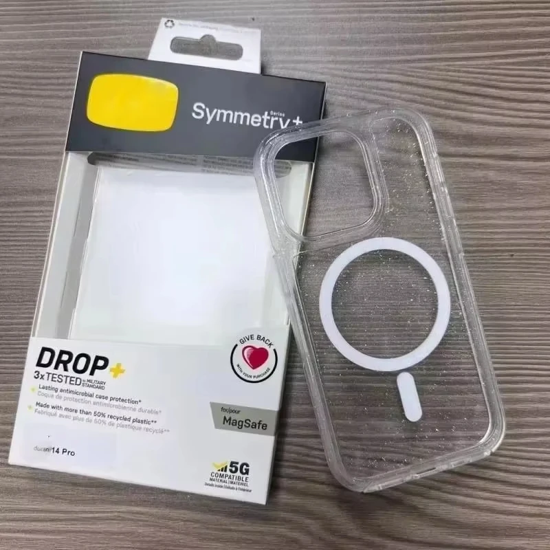 Protección Anticaídas para Otter-Box, para la Serie MagSafe Symmetry Box, para iPhone 17, 16, 15, 14, 13, 12 Pro Max, 17 Air, 14, 15, 16 Plus