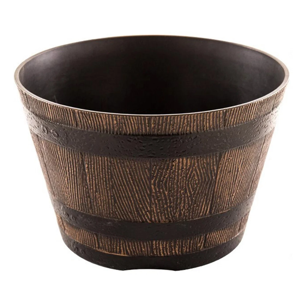Fotografia 3: Vaso de Flores Suculentas em Formato de Lótus, Cilíndrico, 1 Unidade, Substituição, Balde de Uísque Espessado para Jardim, Alta Qualidade