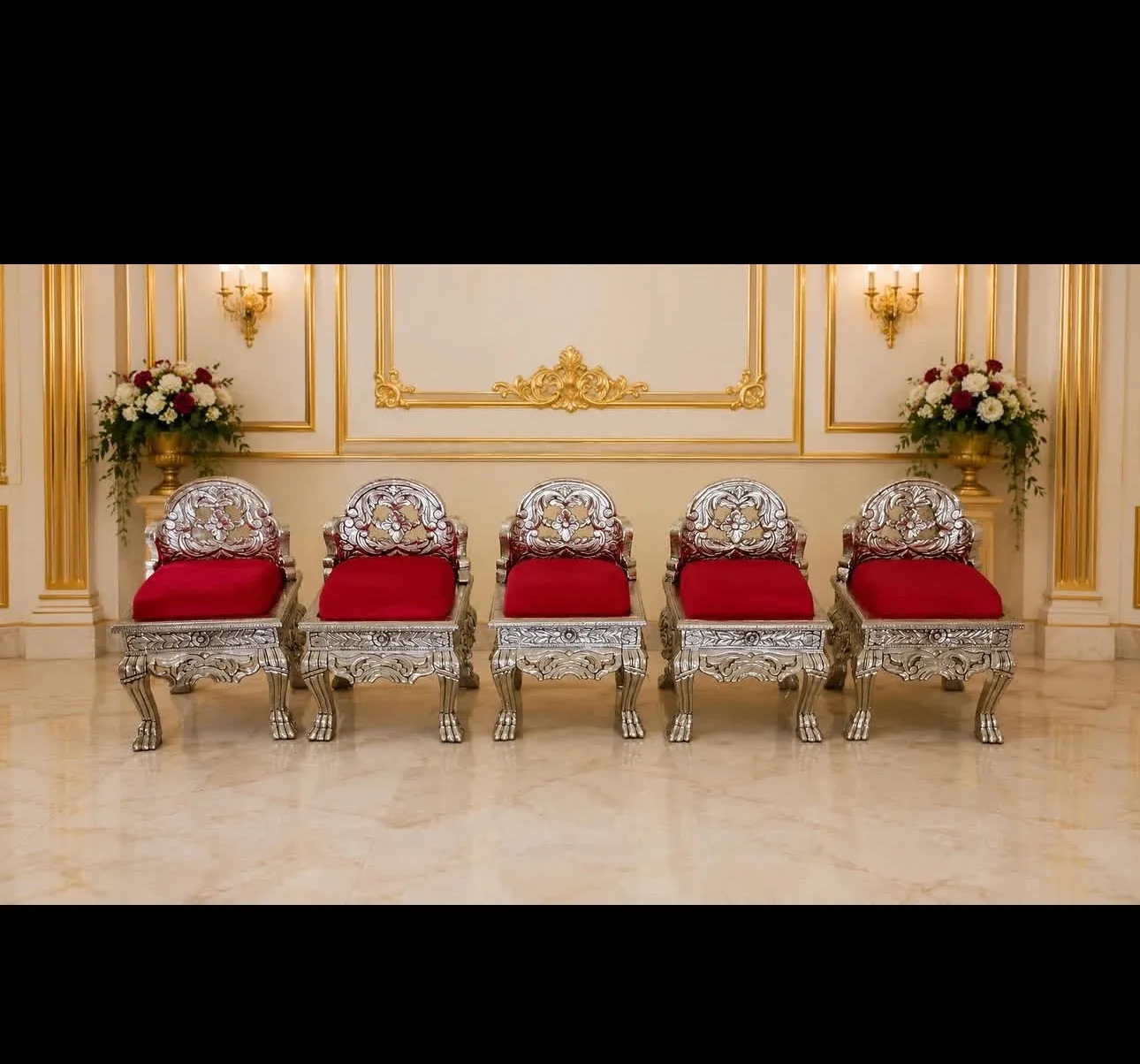 2pcs Wholesale Hotel Event Furniture Royal Set Dinning Sitting Room Chairs
