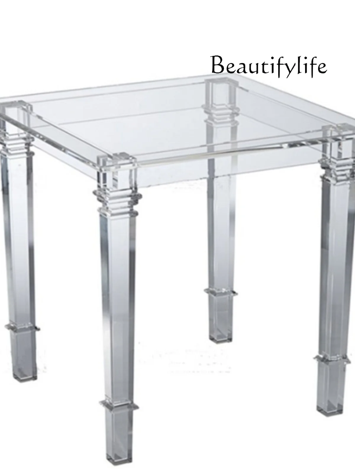 

Transparent Acrylic Organic Glass Sofa Side Table Living Room Small Coffee Table Phone Table Indoor Flower Stand