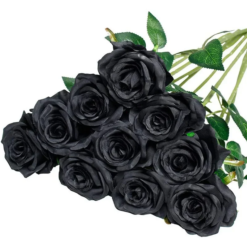 DIA 8CM Artificial Roses Valentine\'s Day Plastic Juana Flower Bouquet Wedding Decoration Living Room Dining Table Ornament Roses