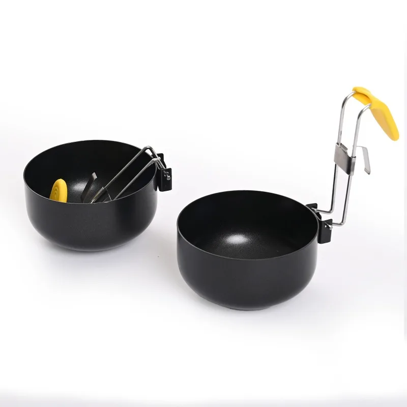Collapsible Hanging Ear Type Non-Stick Anti-Scalding Round Household Runny Water Poached Egg Mould Egg Steamer Egg Boiling Spoon