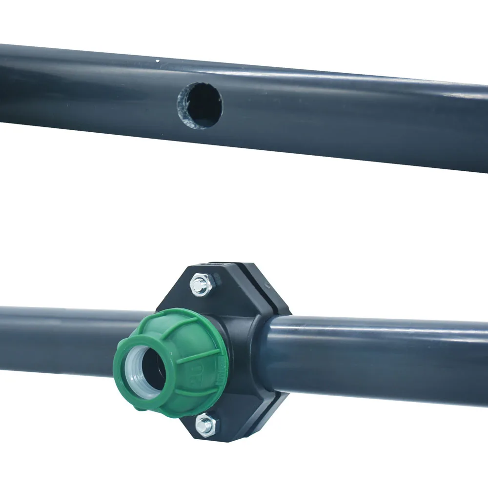 

T-type 32mm to 20mm 25mm Pe Hose Tee Water Splitter DN25 x DN20 x DN15 3-way Reducer Connector lock nut Plastic Irrigation pipe