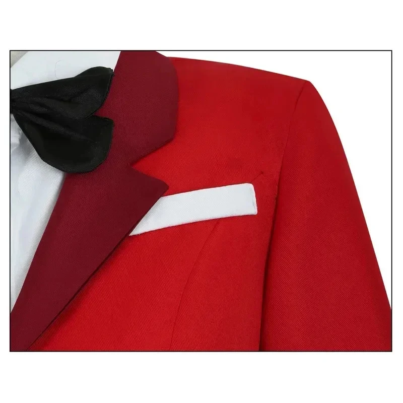 

3.a;6\m/Charlie Morningstar Cosplay Costume Hazbin Devil Red Suit Halloween Carnival Hotel Hell Princess Role Play Animeg;8'l/7,