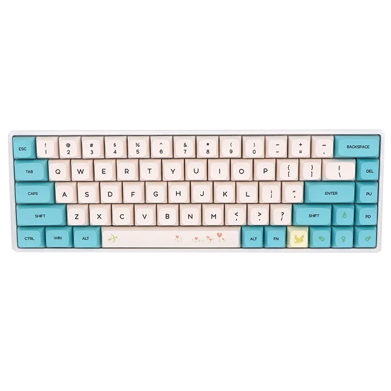 Sublimation 130 key PBT mechanical keyboard keycaps GH60/64/68/96/104 full set of customization