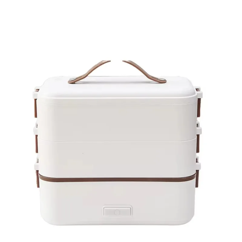 

Hot Sale Portable Stainless Steel Electric Heating Lunch Box 2-in-1 Office & House Steam Rice Cooker 220/240V AC Blue Color