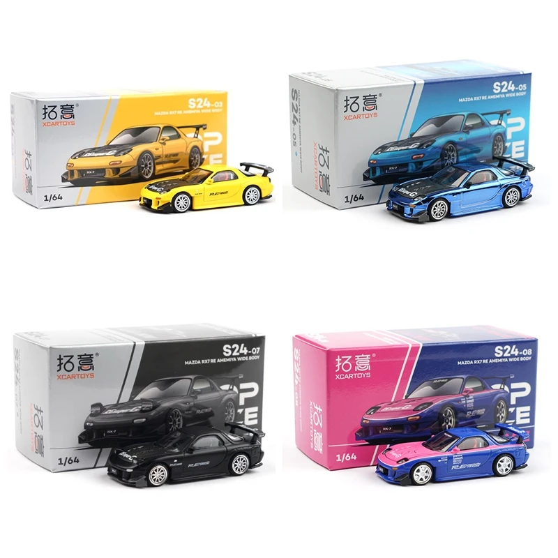 Toy Car XCARTOYS PopRace RX-7 RX7 FD RE Wide Body 1:64 (Metal