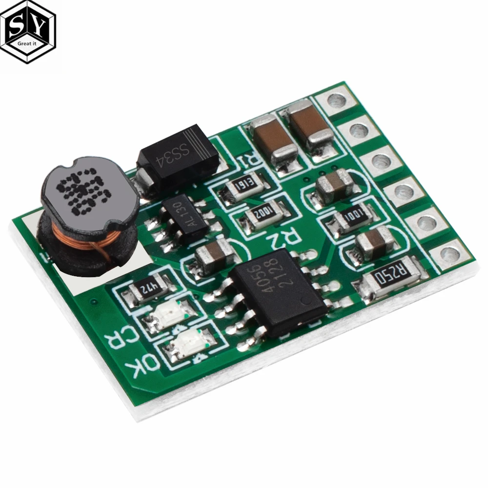 Great it 3.7V 4.2V Charger & 5V 6V 9V 12V Discharger Board DC DC Converter Boost Module for diy UPS mobile power 18650 lithium