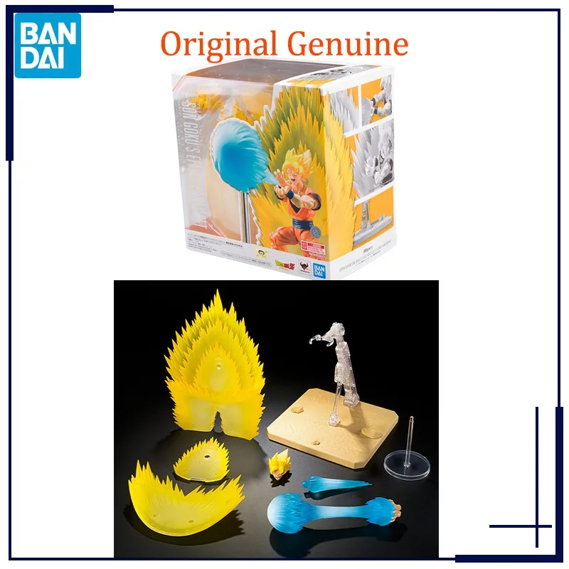 

Original Genuine Bandai Anime Dragon Ball SUPER SAIYAN SON GOKU'S EFECT PARTS SET SHF Model Toys Action Figure Gifts Collectible