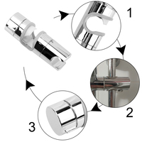 Shower Head Holder Bracket Bathroom Accessories Shower Slide Rail Bar Holder ABS Adjustable Clamp
