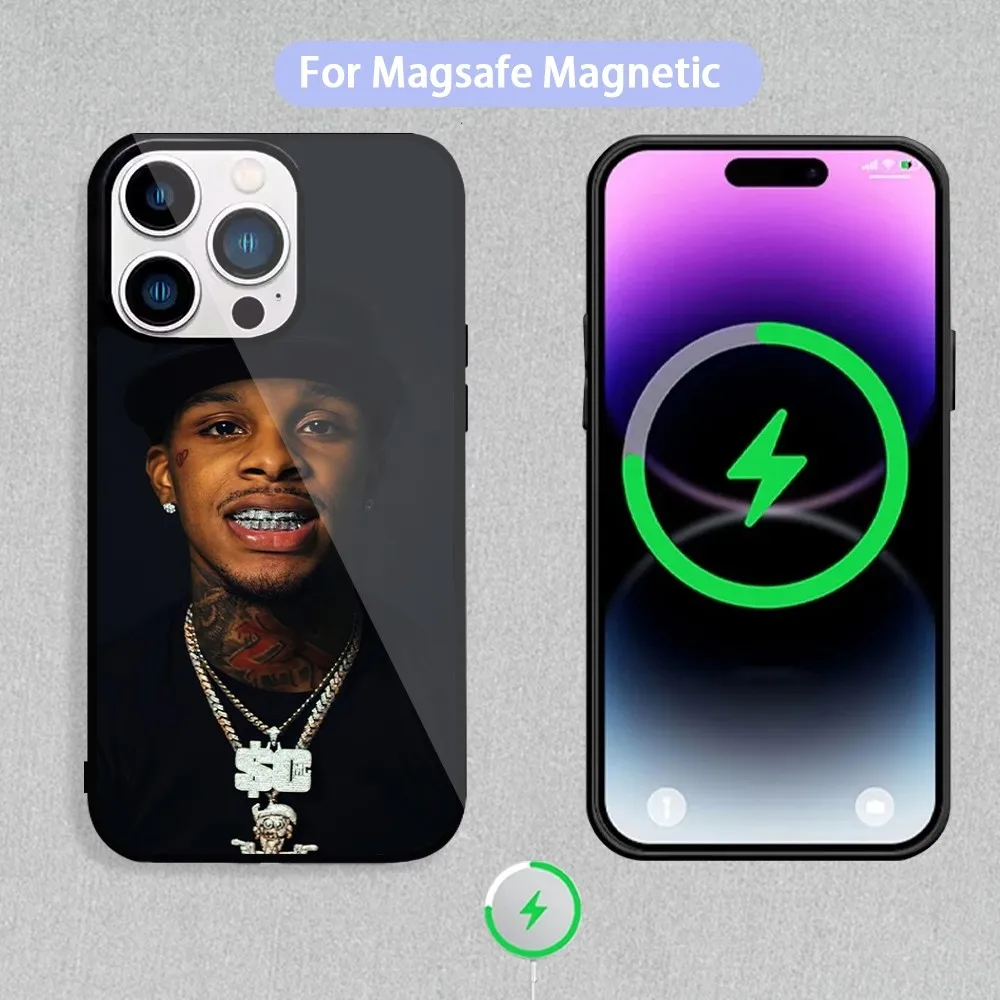 Rapper Toosii Phone Case For Magnetic Inductive Charging iPhone 11 12 13 14 15 Max Pro Mini Plus Shell