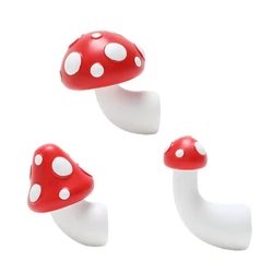 Cartoon 3D Red Mushroom Refrigerator Magnets Sticker Resin Decoration Fridge Drop Shipping