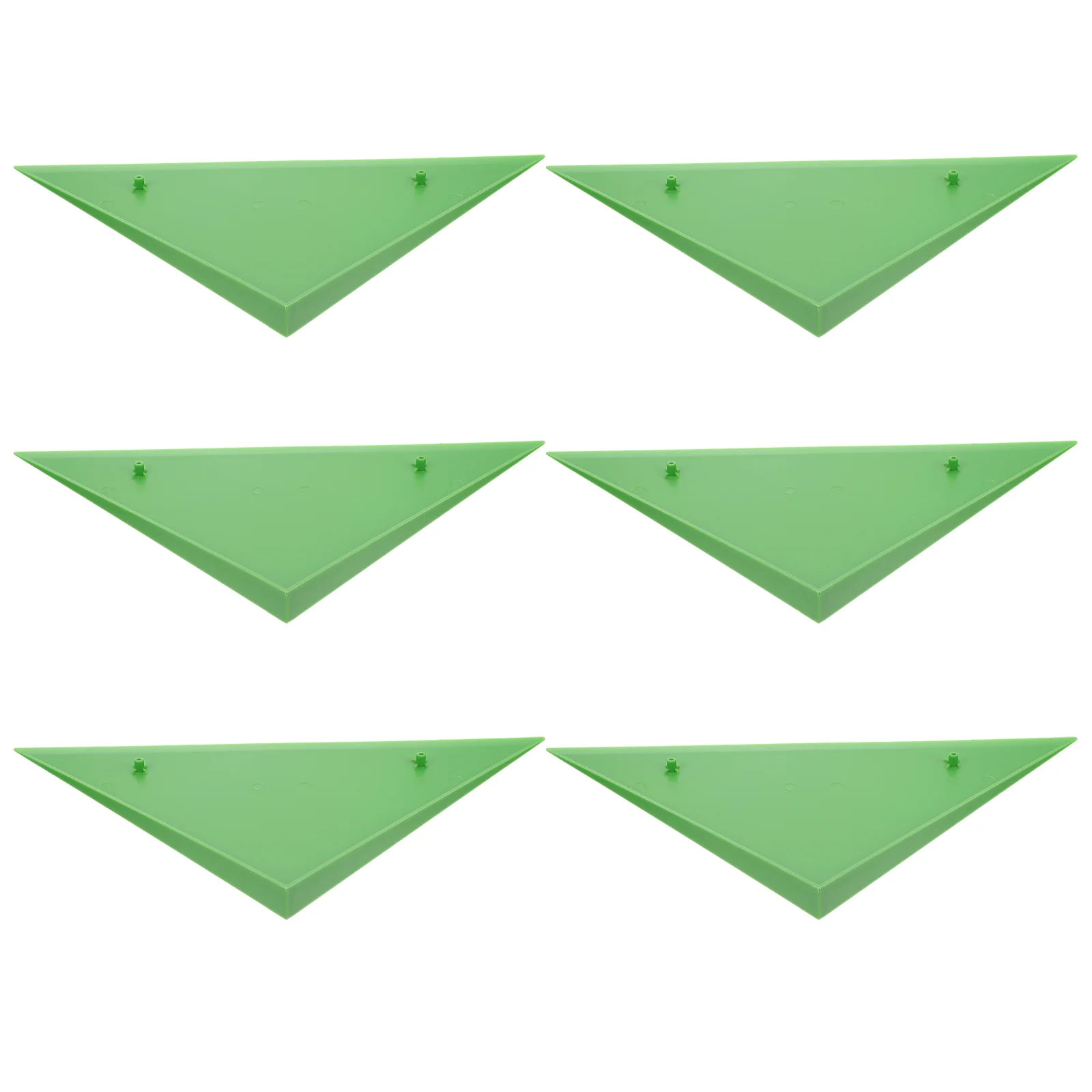 6 Pcs Edges Triangle Cover Pool Table Side Corner Protectors for Furniture Foosball Cushion Guard Green