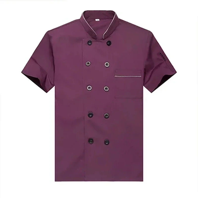 Western Hotel Chef Jacket Food Service Long Sleeved Restauant Chef Uniform Double Breasted Chef Clothing  Kitchen Cook Wear 89