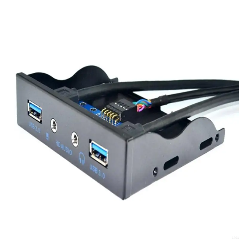 19Pin USB3.0 Front Panel Adapter 2xUSB3.0+Earphone Port + 3.5mm Efficient 