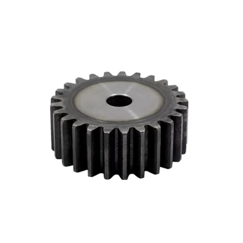 45 Carbon Steel Flat Teeth Gear 1 Module 21 22 23 24 25 26 27 28 Teeth Total Height 10mm Industrial Mechanical Transmission Gear