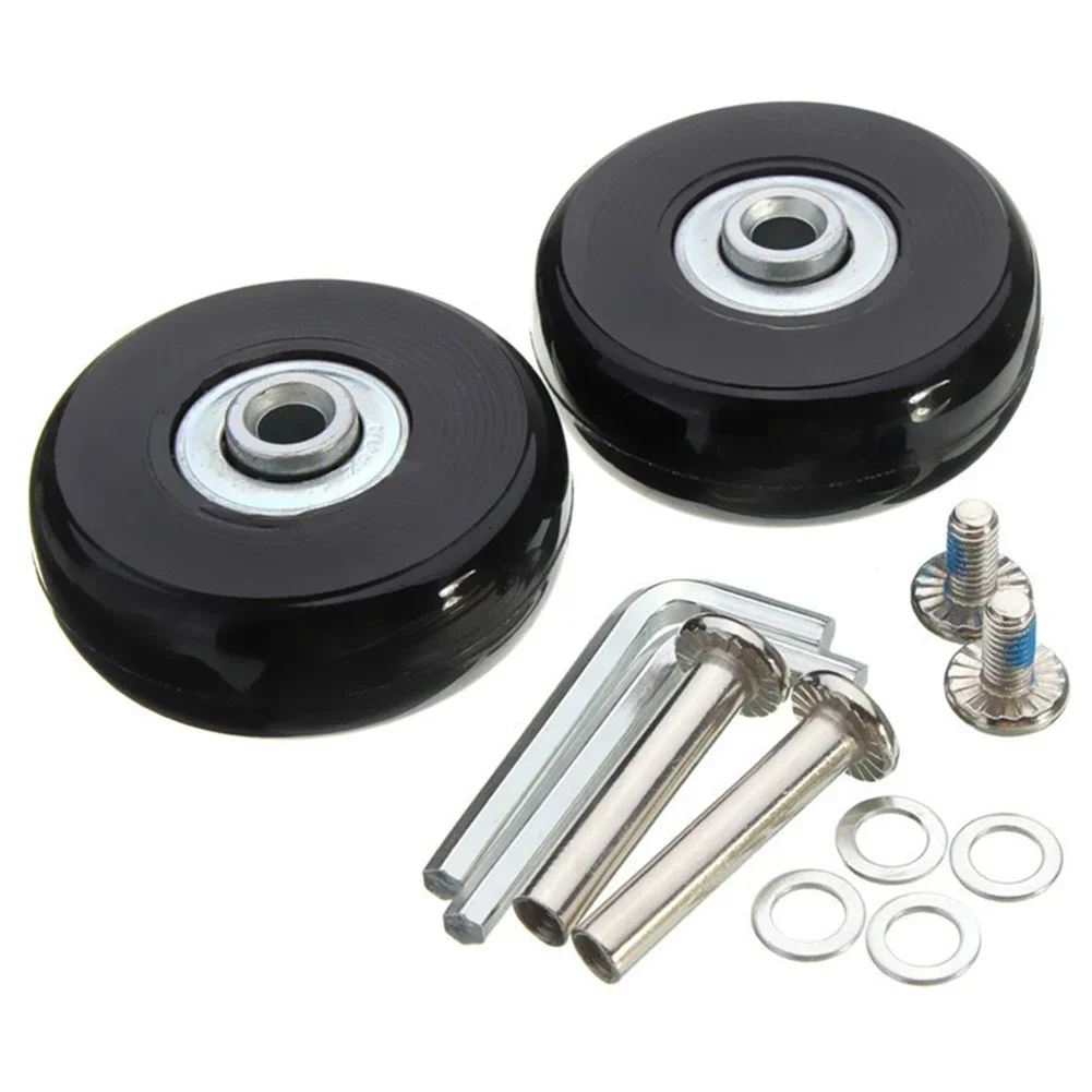 2pcs Wheel Luggage Suitcase Replacement Wheels Roller Skate Wheel Repair Kit 40mm/43mm/54mm/60mm/64mm/70mm Scooter Accessories