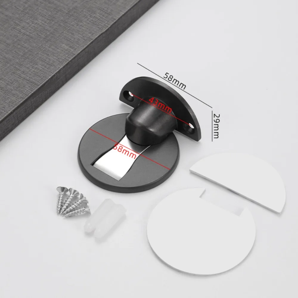 

Клейкий регулируемый дверной стопор из цинкового сплава, регулируемый по высоте магнитный дверной стопор, скрытое винтовое крепление, защита от столкновений