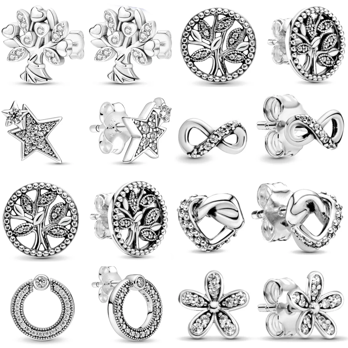 Hot Sell Double Hoop Family Tree Crown Fit Original Charms D