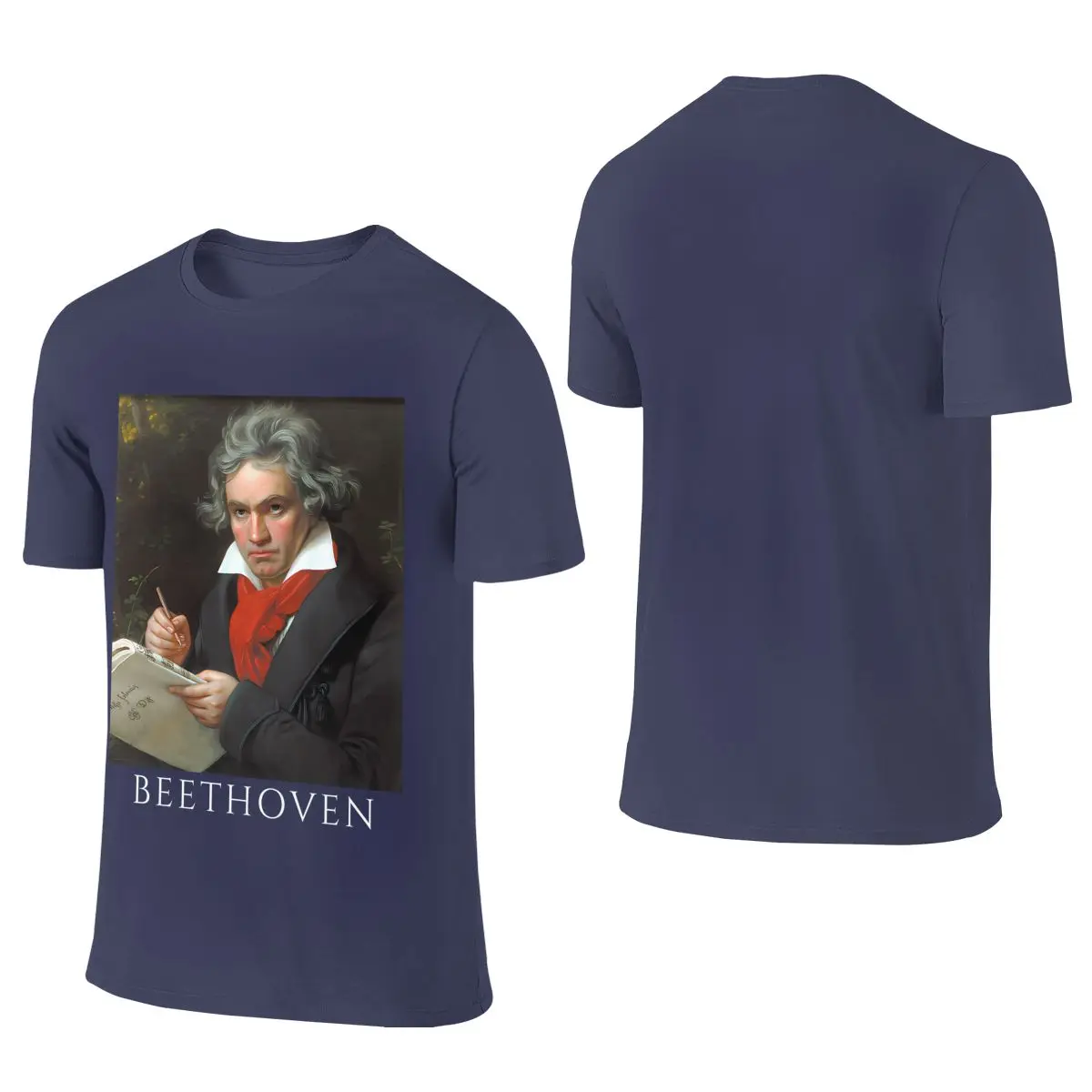 Beethoven Versatile Reversible T-shirt Salt-Style Vibe   Short Sleeve