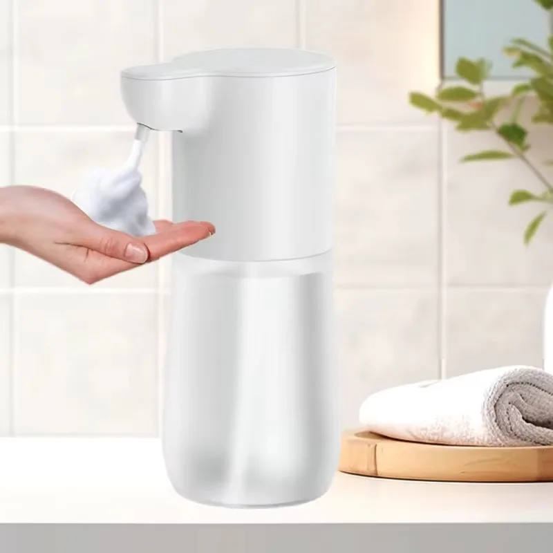 350ML Touchless Liquid Soap Dispenser Foam USB Rechargeable Foam Hand Washer Machine Bathroom Smart Infrared SensorSoapDispenser