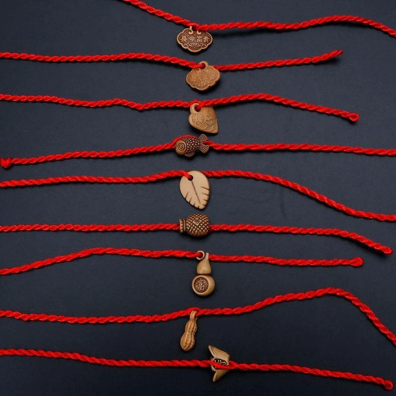  10 Pcs/Set Kabbalah Knitting Bracelet Red String Braided Bracelet Jewelry Gift