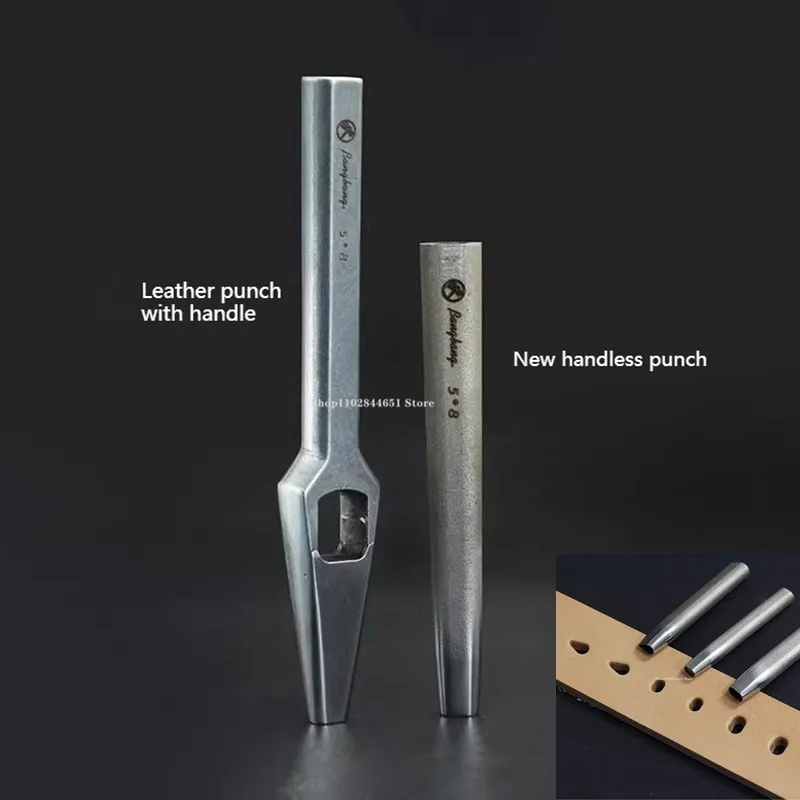 13.5/10mm Leather Punching/Flat Teardrop Shape Handmade DIY Leather Handbags and Buttons Rivets Punching Tool/Belt Hole Puncher