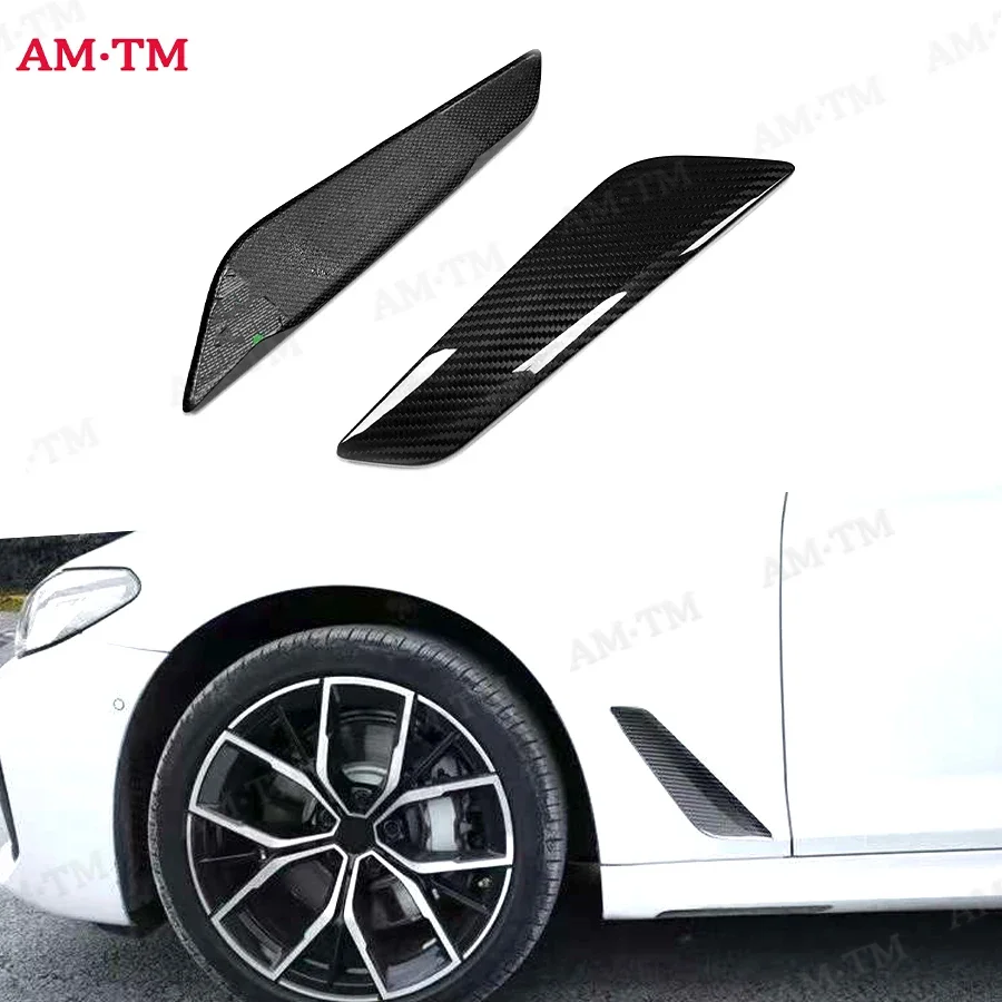 

For BMW 5 Series G30 G38 540i 530i Pre-LCI M Sport Carbon Fibe Auto Fender Side Air Vent Outlet Cover Trim Fit Upgrade body kit