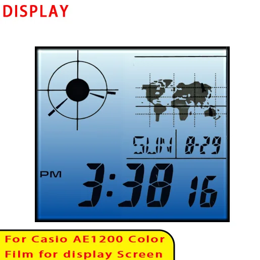 Farbbildschirm-Filtersets für Casio AE1200 Display Gradient Filter Royale Mod Hochwertiges Modellierzubehör – Detail 14